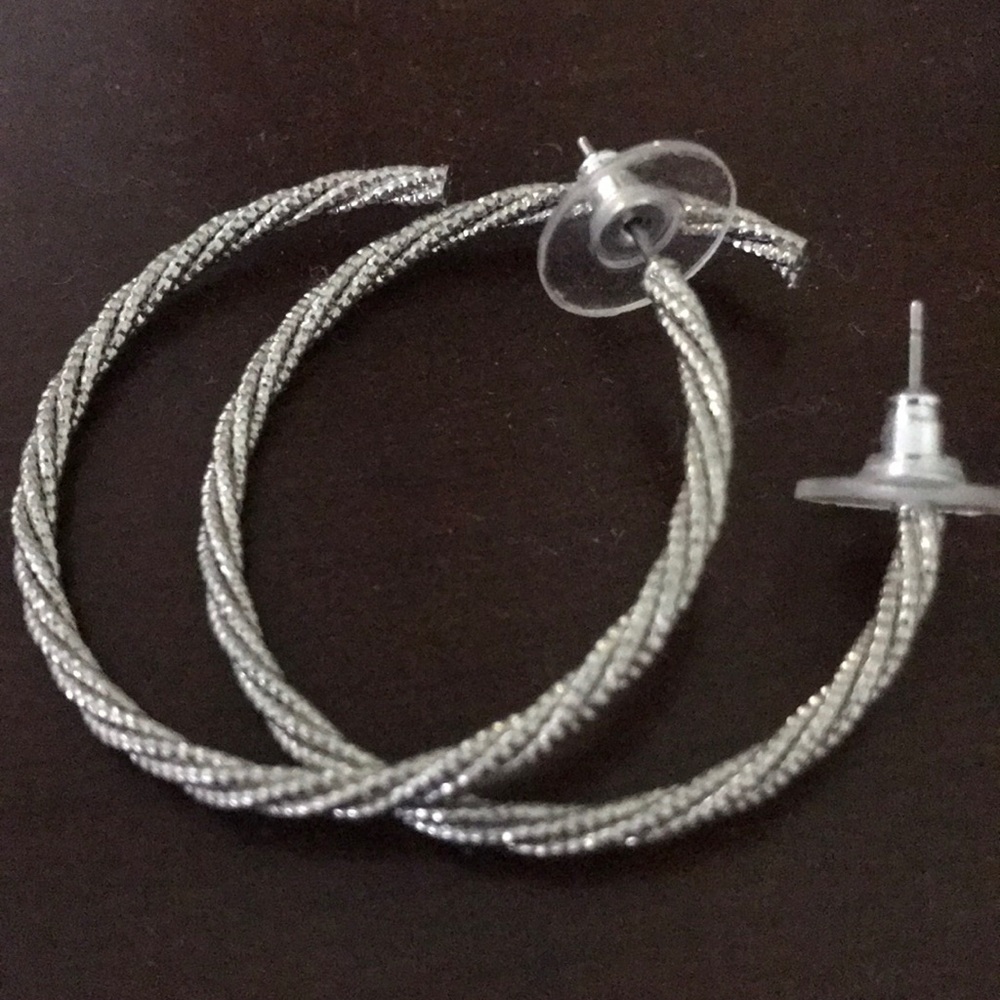 Silver Hoops